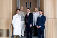 Group of five physicians